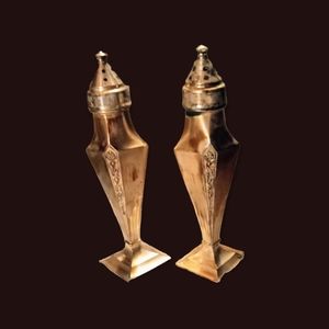 Antique La France Reg #866 Silver Plated Salt & Pepper Shakers